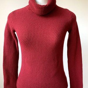 Burberry Dark Burgundy Sweater Cashmere Turtle Ne… - image 1